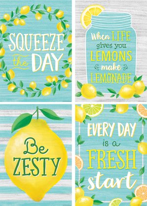 Lemon Zest Positive Posters