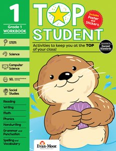 Top Student First Grade Activity Workbook