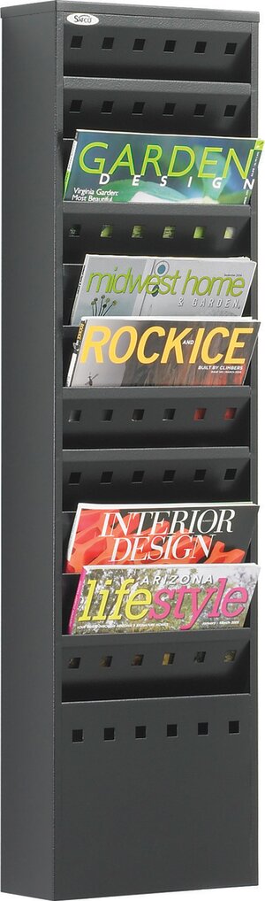 11-Pocket Steel Magazine Rack