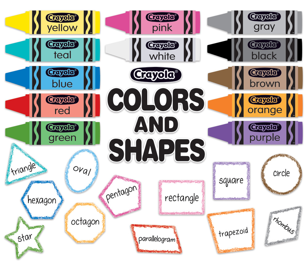 Trend Enterprises Colorful Crayons Bulletin Board Set
